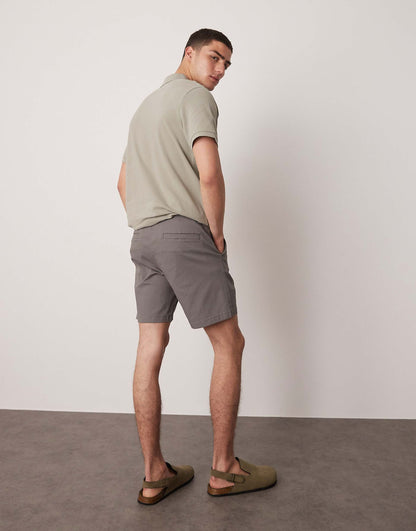 Skinny Mid Length Chino Shorts