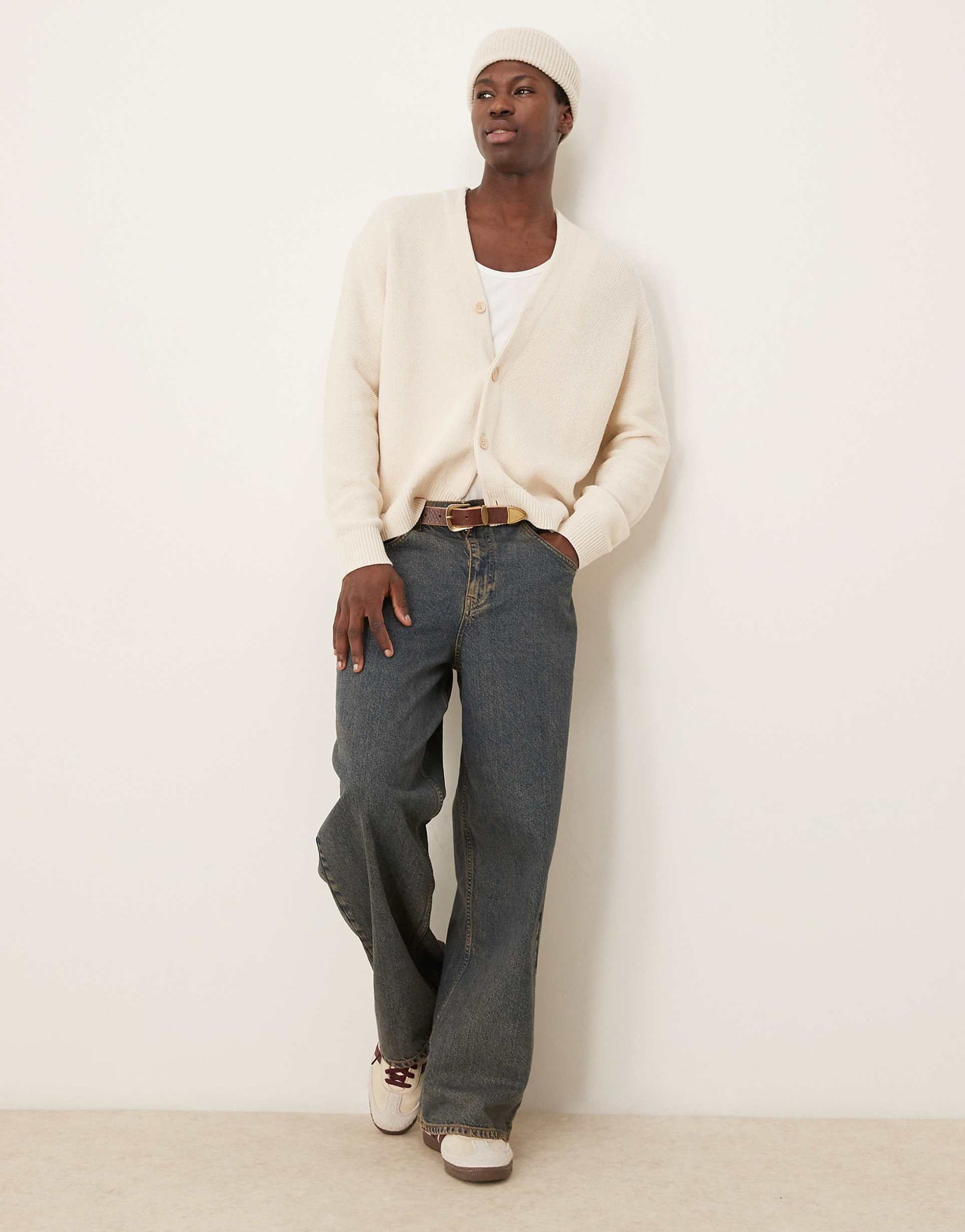 Cropped Preppy Cardigan