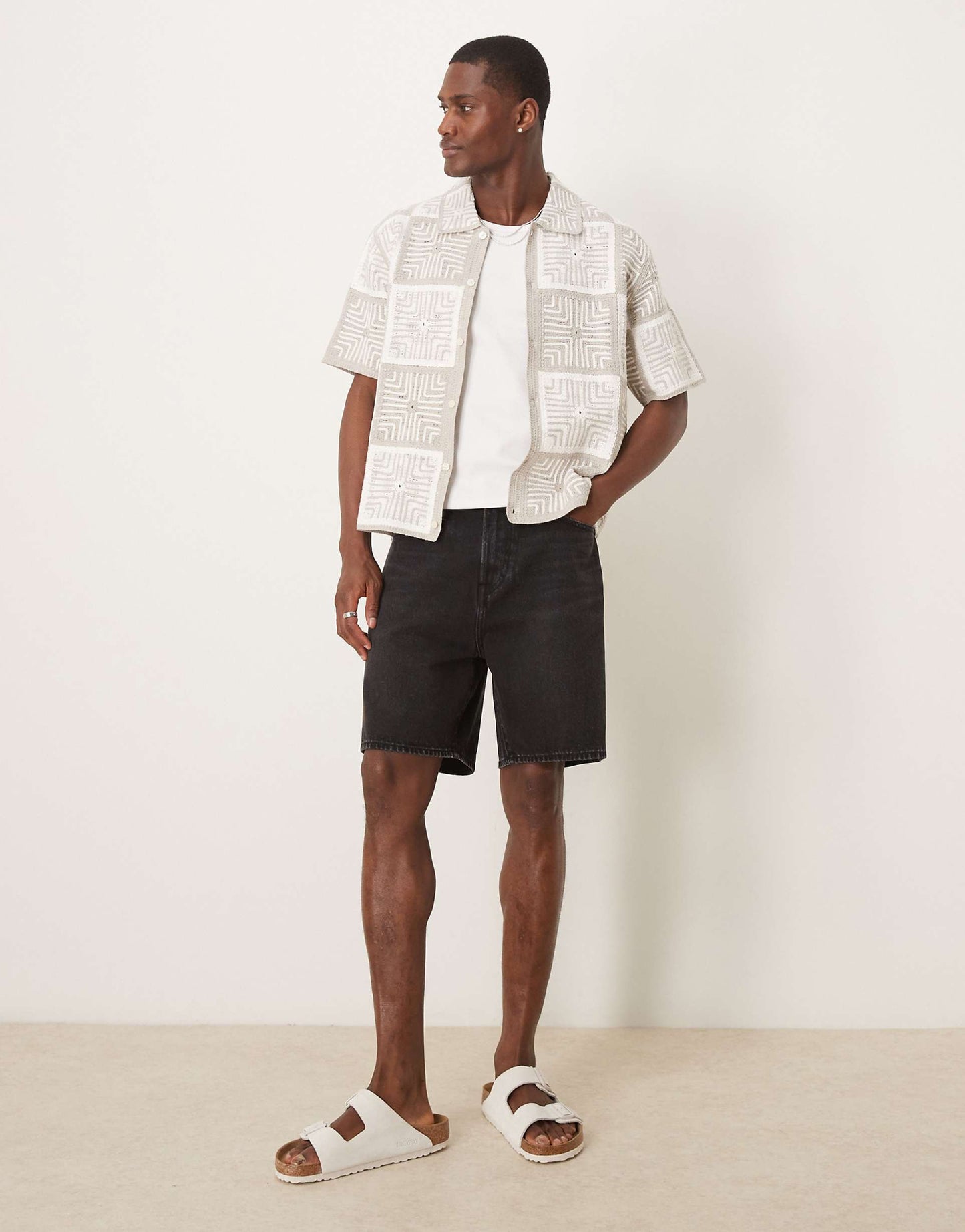 Crochet Knitted Tile Shirt