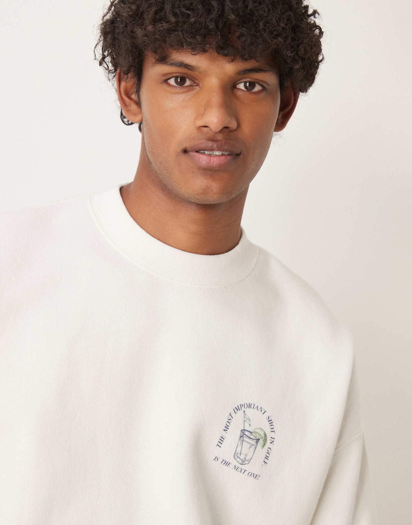 Motif Back Sweat Top