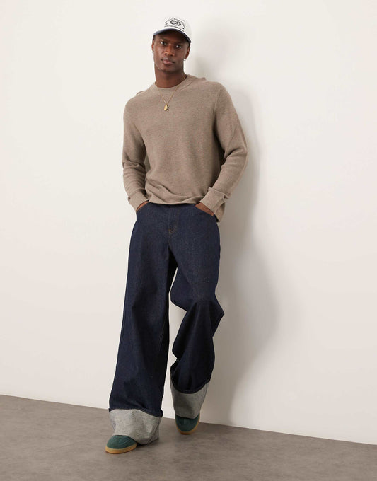 Knitted Crew Neck Jumper