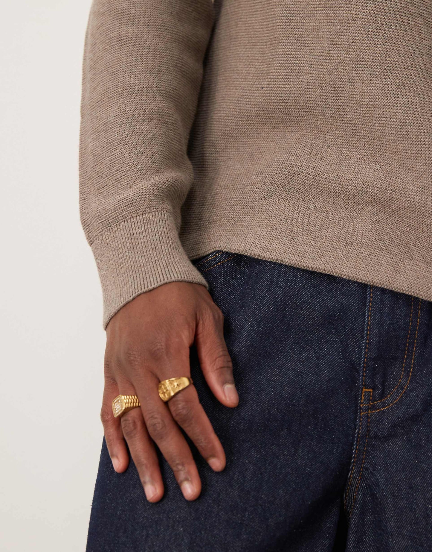 Knitted Crew Neck Jumper