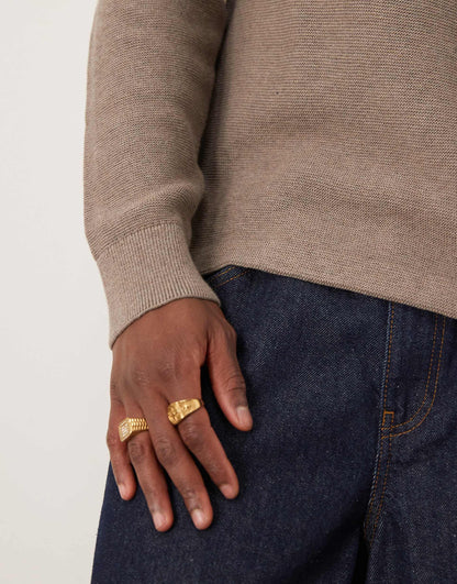Knitted Crew Neck Jumper