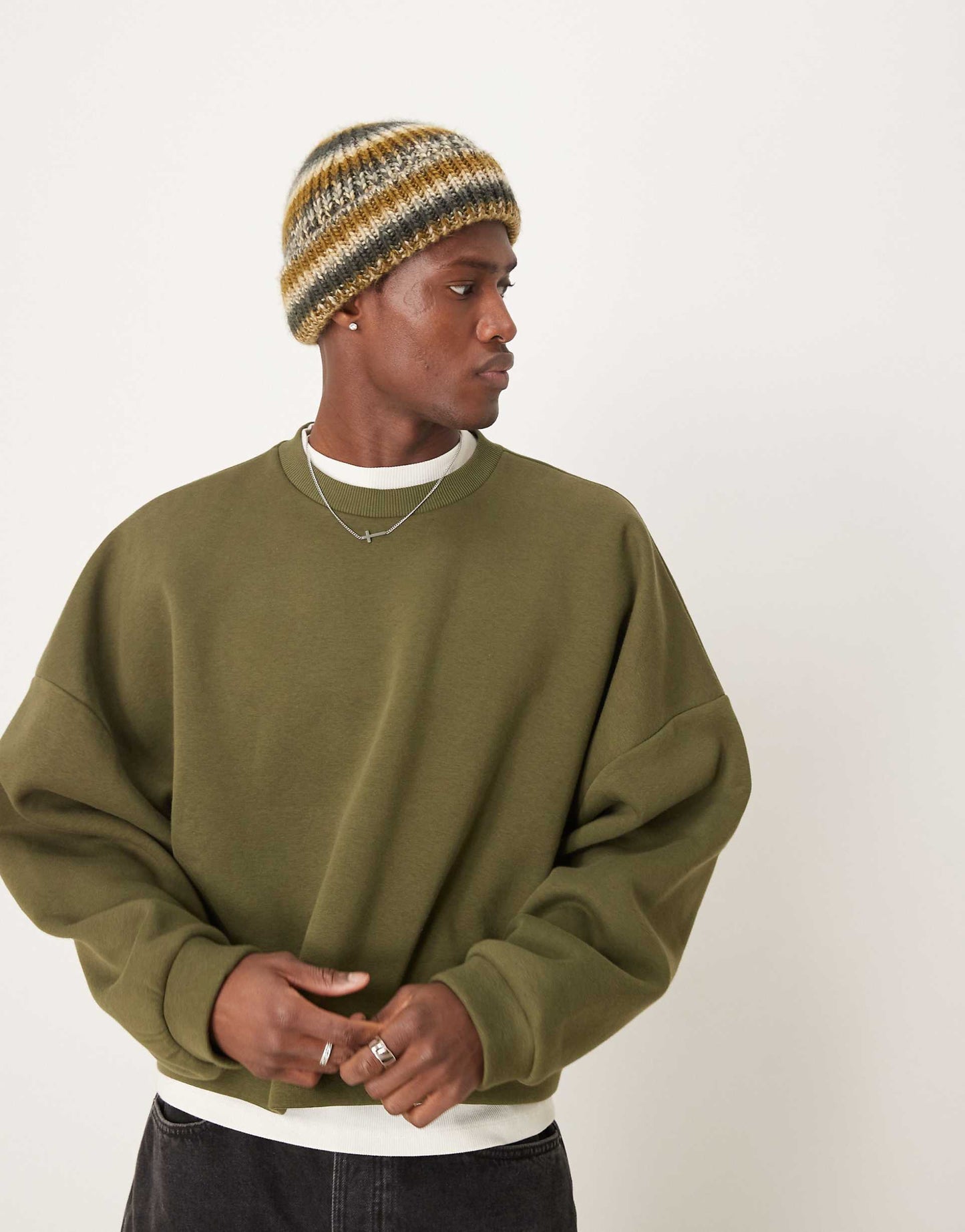 Extreme Oversized Cropped Sweatshirt