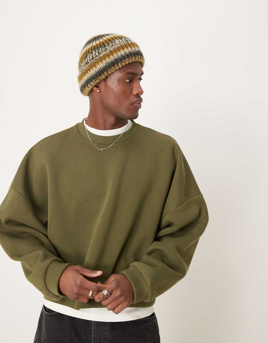Extreme Oversized Cropped Sweatshirt