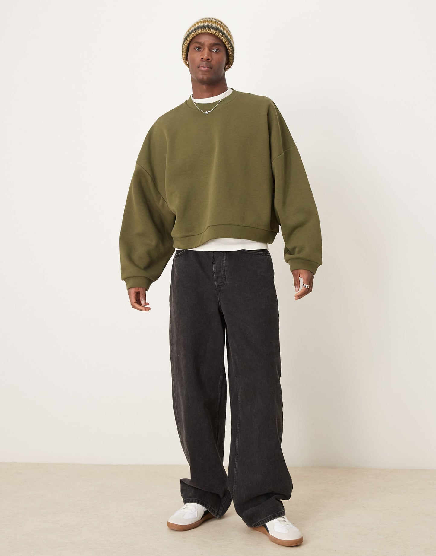 Extreme Oversized Cropped Sweatshirt