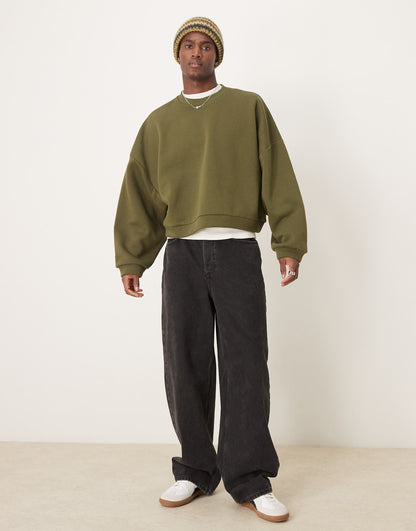 Extreme Oversized Cropped Sweatshirt