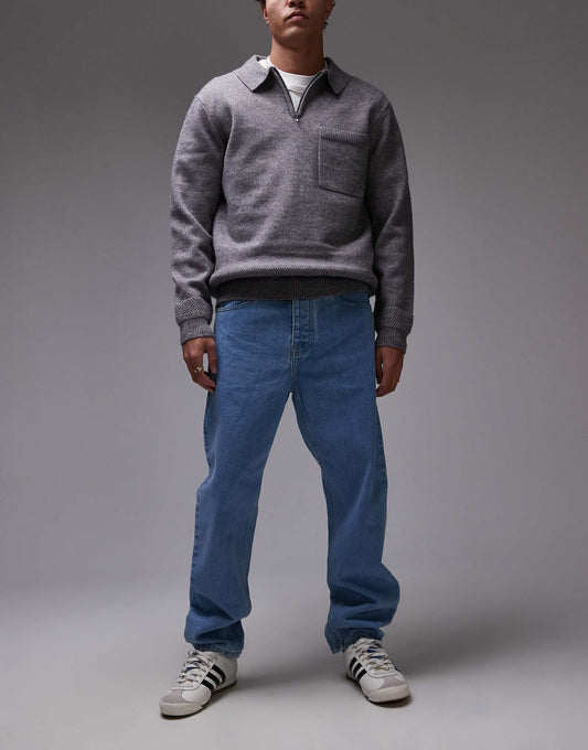 Newel Relaxed Tapered Fit Jeans