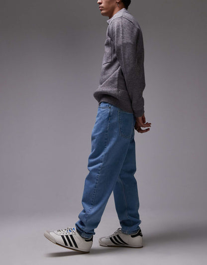 Newel Relaxed Tapered Fit Jeans