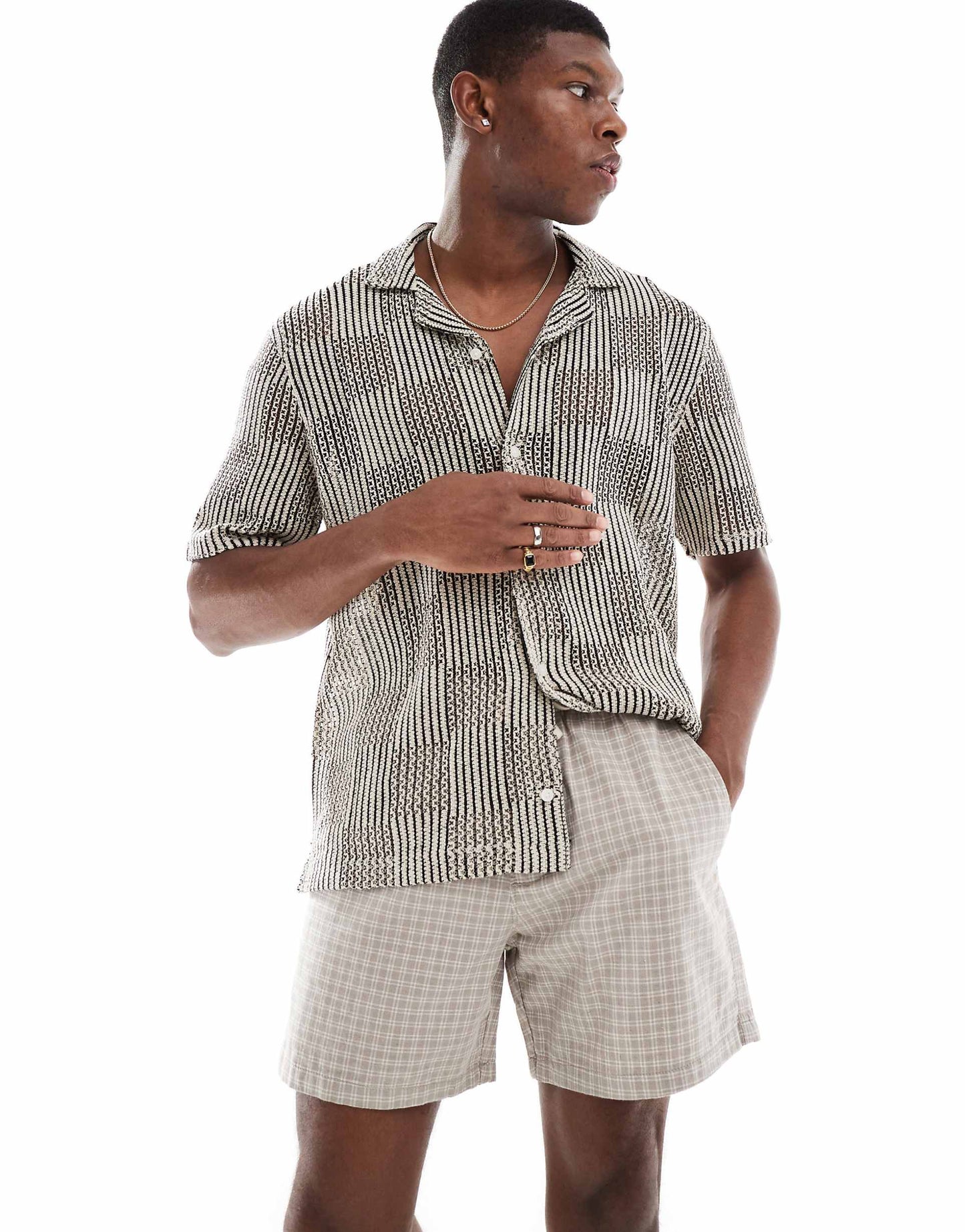 Textured Linen Short