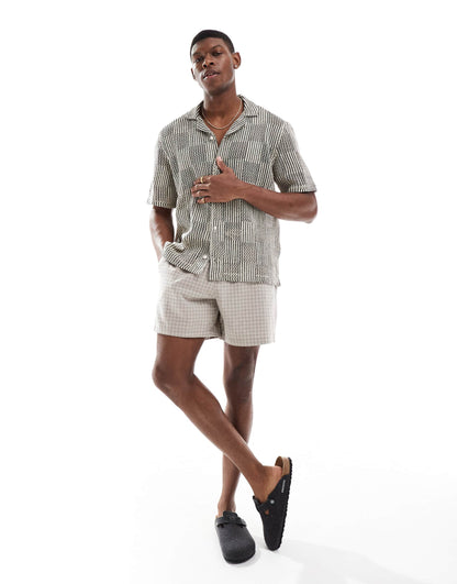 Textured Linen Short