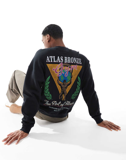 Quarter Zip Sweat Top With Contrast Piping