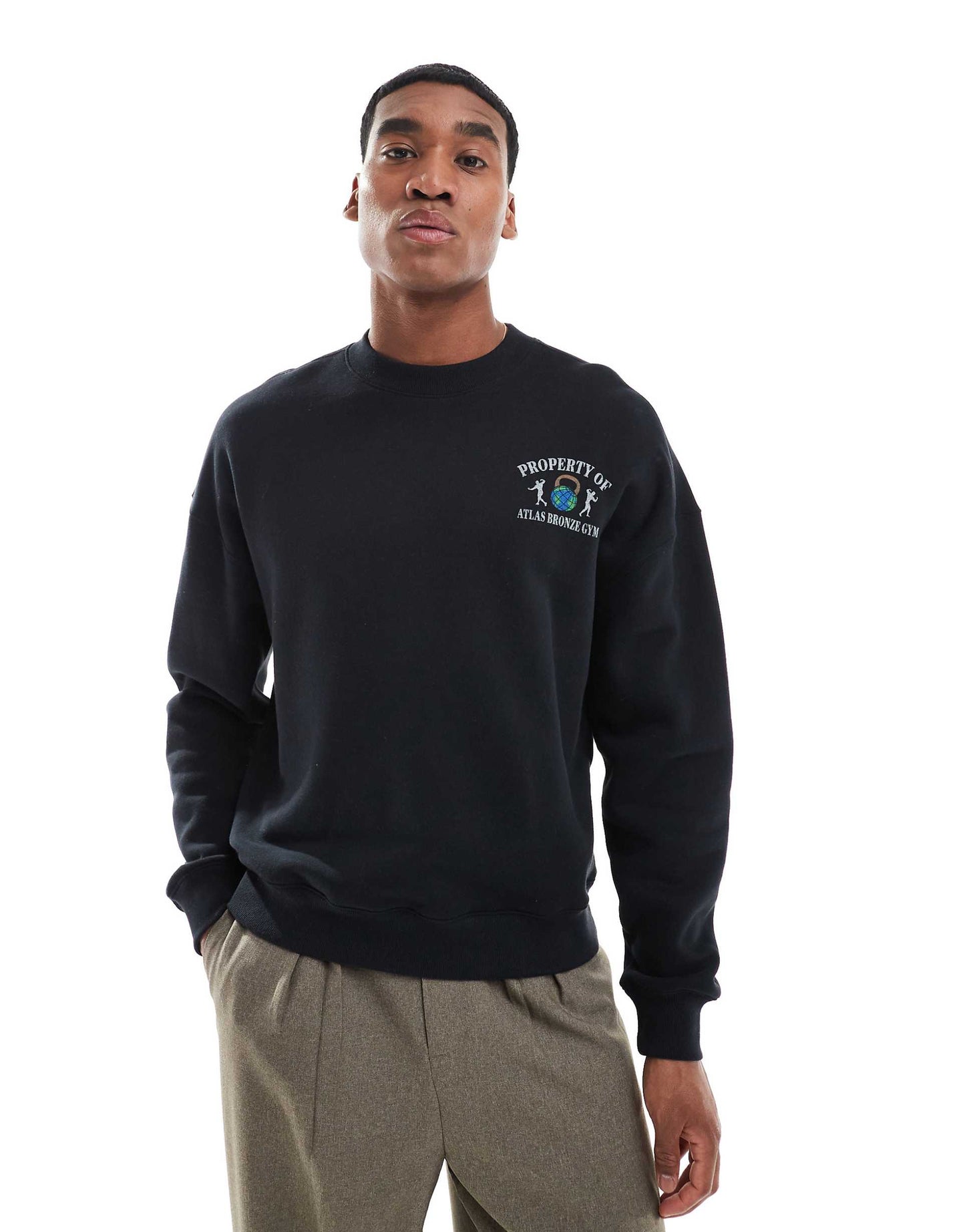 Quarter Zip Sweat Top With Contrast Piping