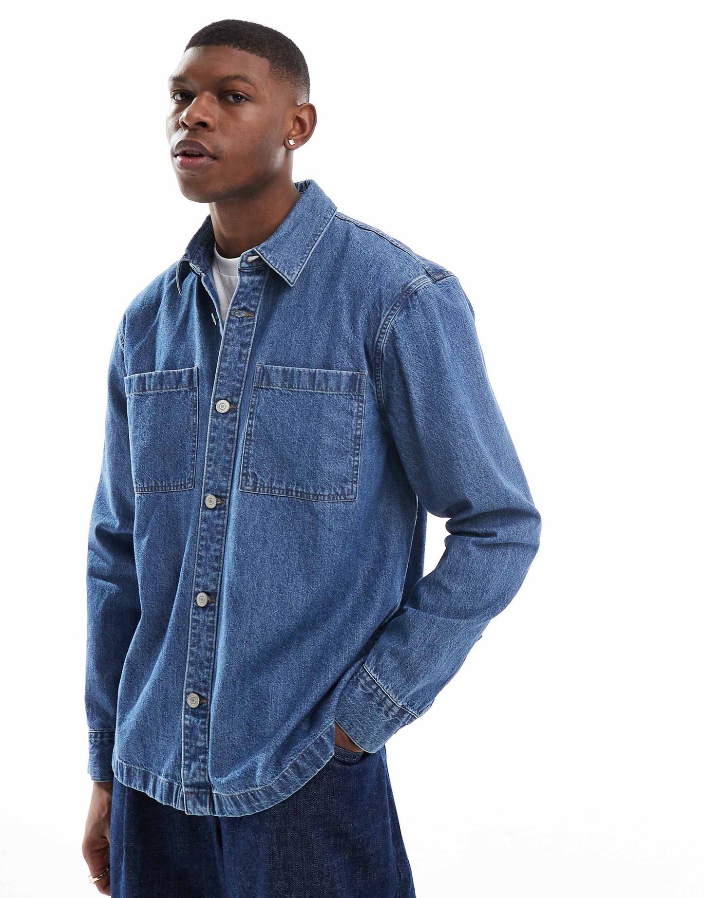 Denim Over Shirt
