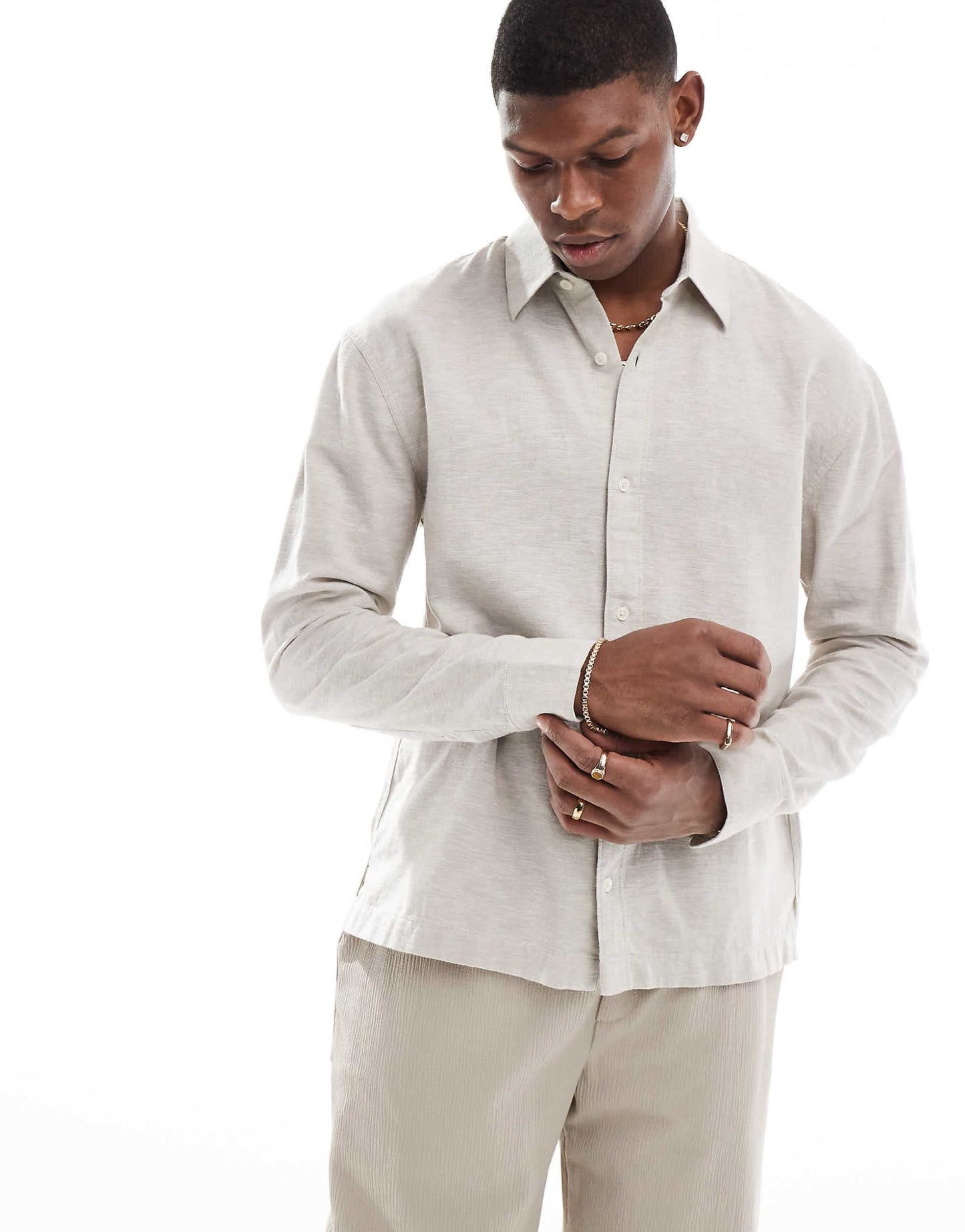 Button  Through Linen Shirt