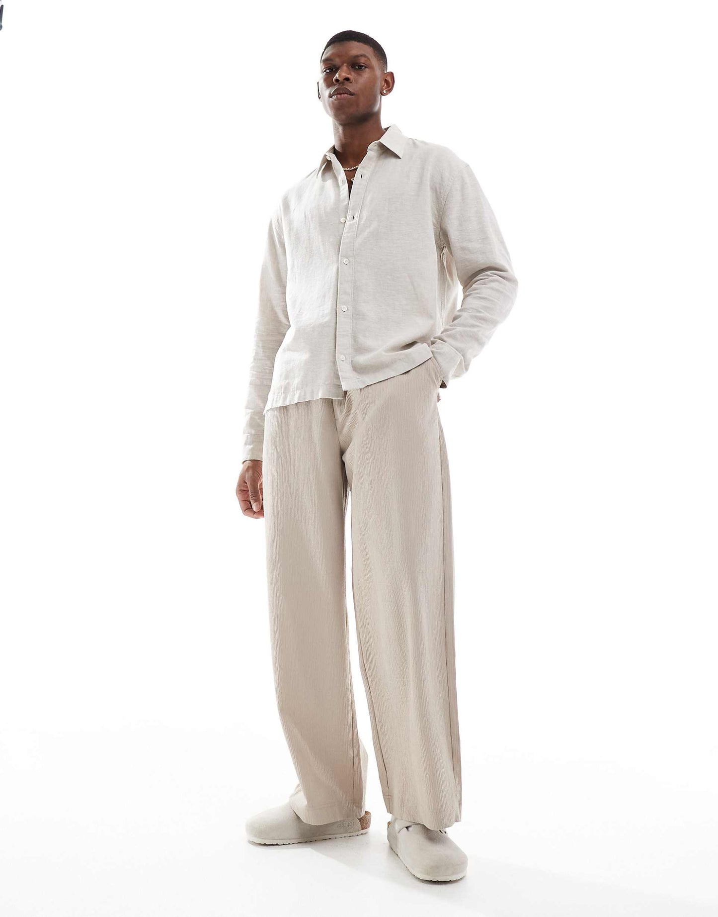 Button  Through Linen Shirt