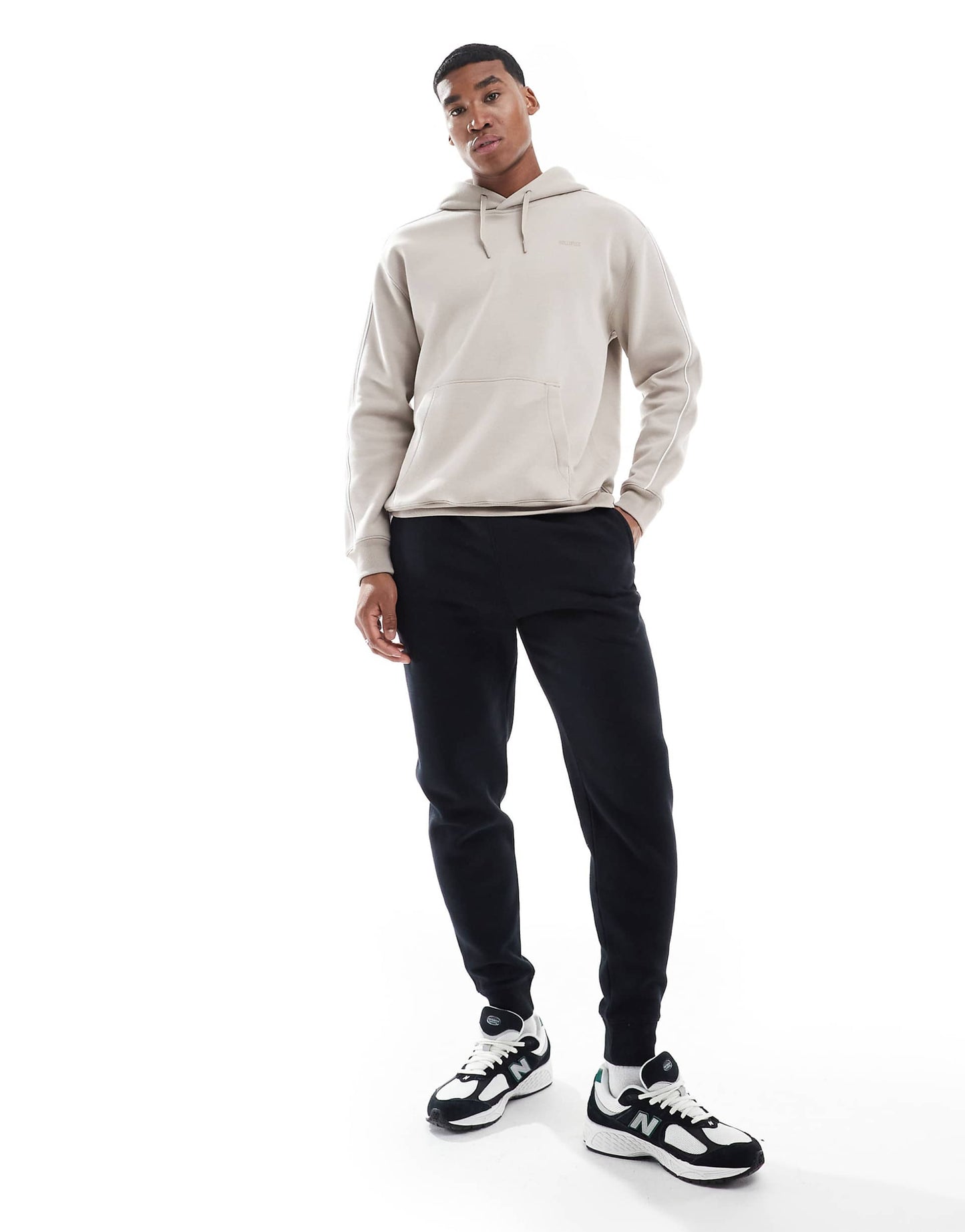 Contrast Sleeve Panel Hoodie
