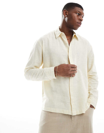Button  Through Linen Shirt
