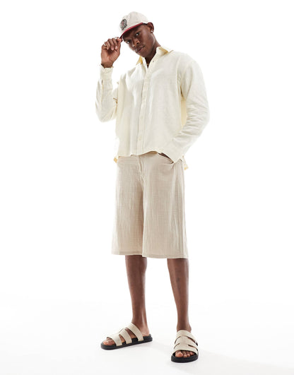 Button  Through Linen Shirt