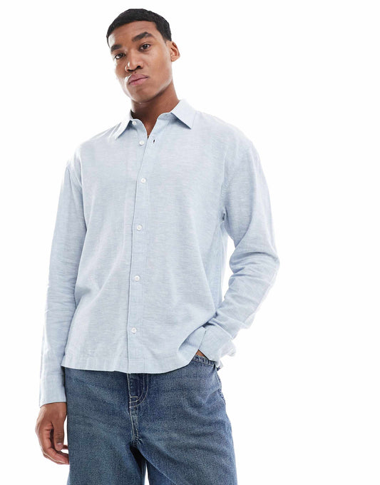 Button  Through Linen Shirt