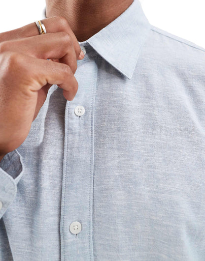 Button  Through Linen Shirt