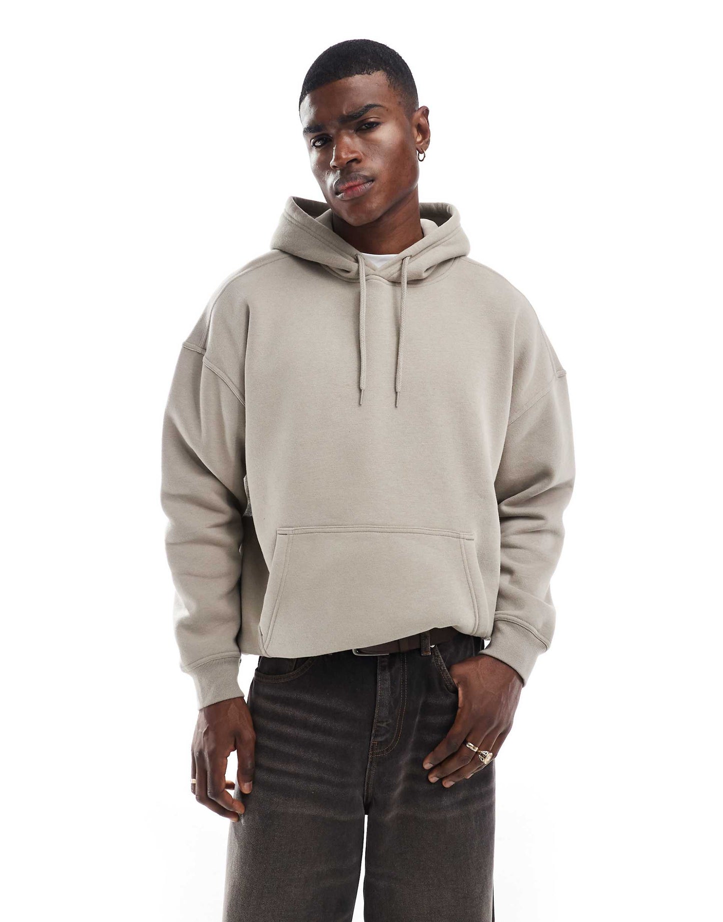 Logo Detail Oversized Hoodie
