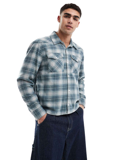 Boxy Western Flannel Shirt