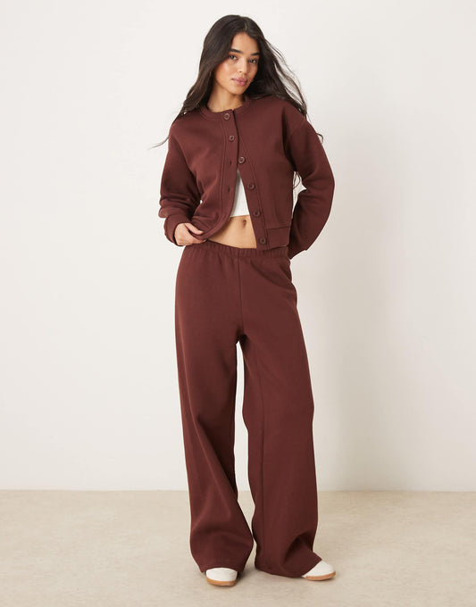 Sweat Wide Leg Jogger Co Ord