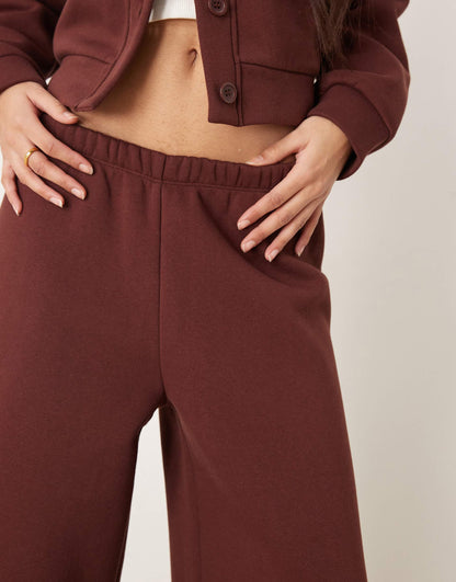 Sweat Wide Leg Jogger Co Ord