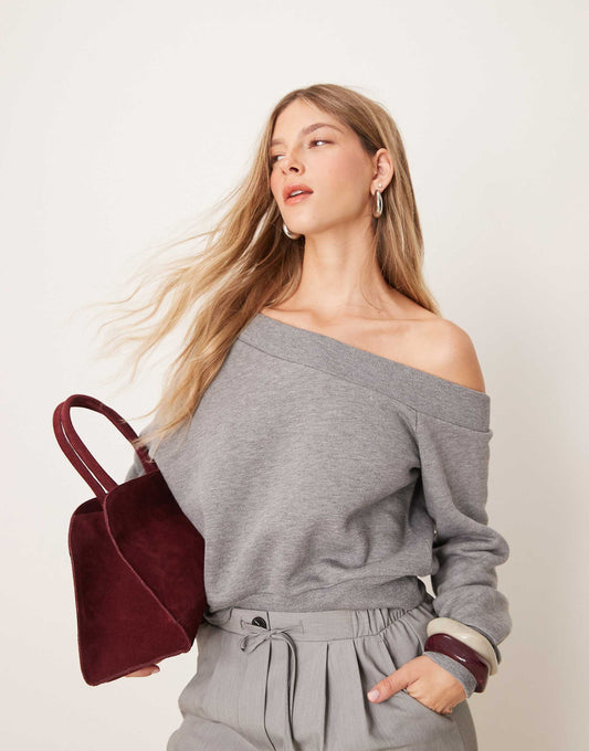Asymmetric Boxy Sweat