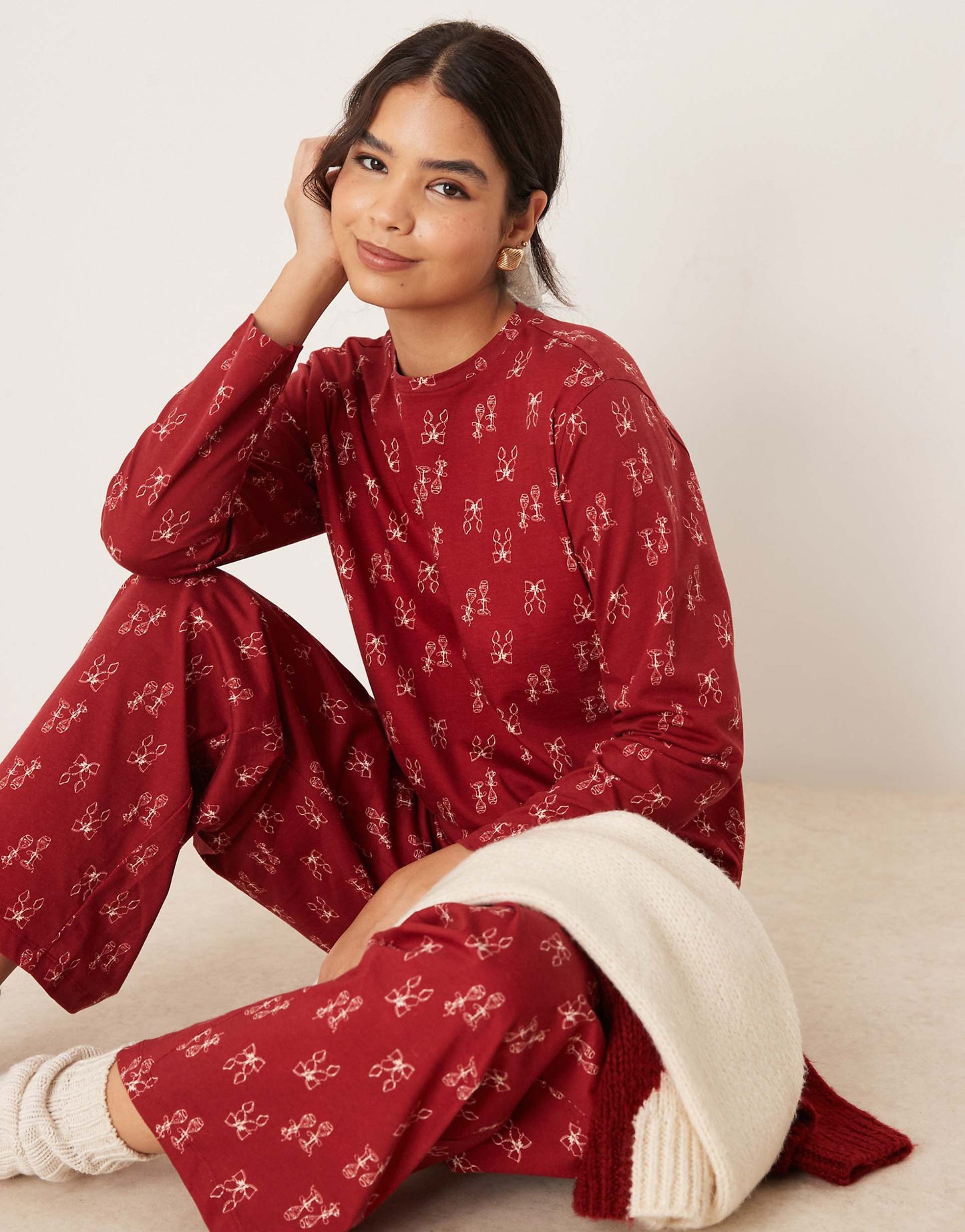 Top And Trouser Pyjama Set