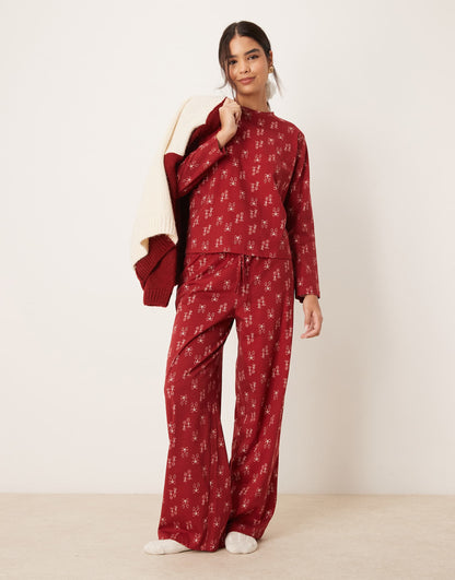 Top And Trouser Pyjama Set