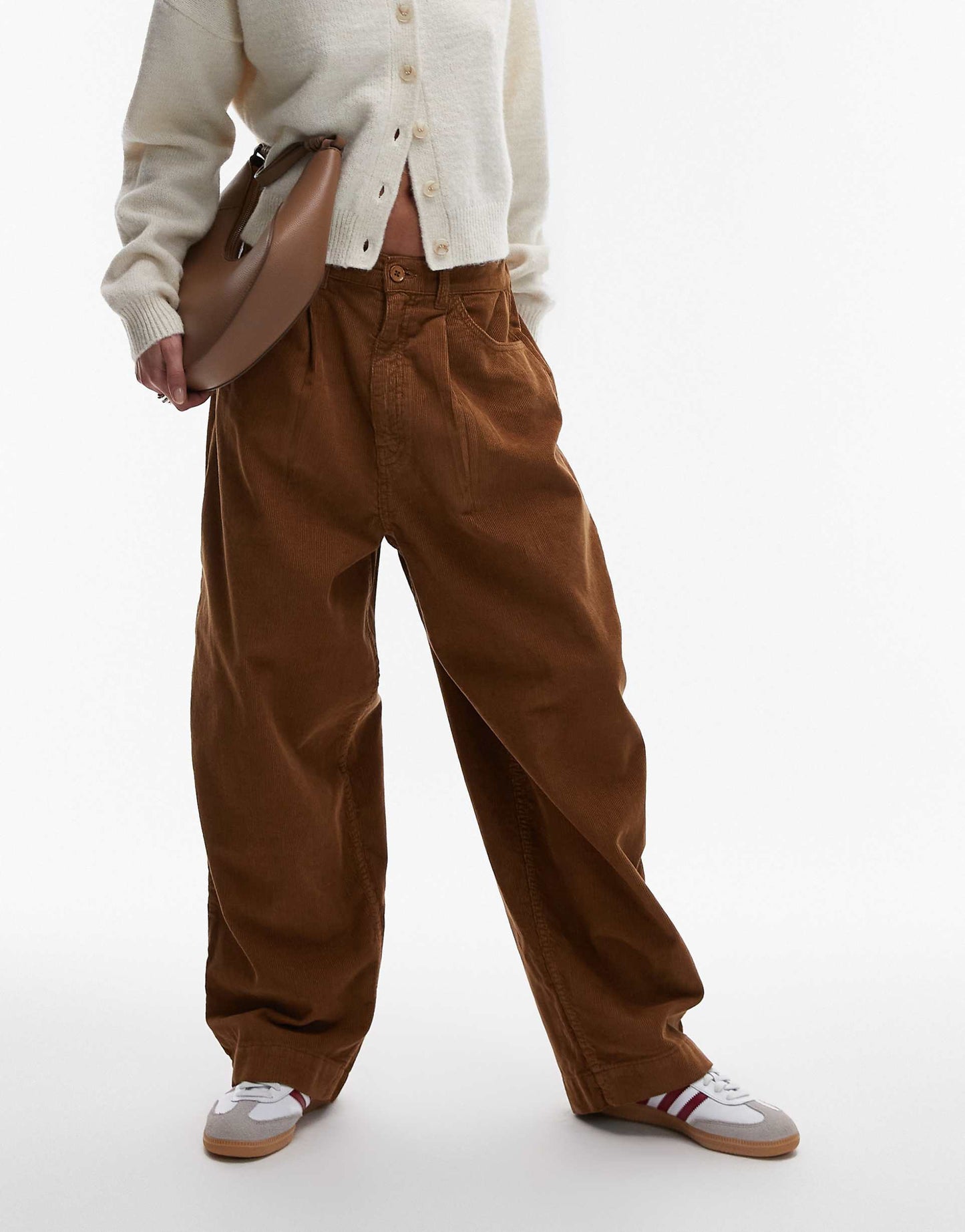 Cord Balloon Leg Trousers