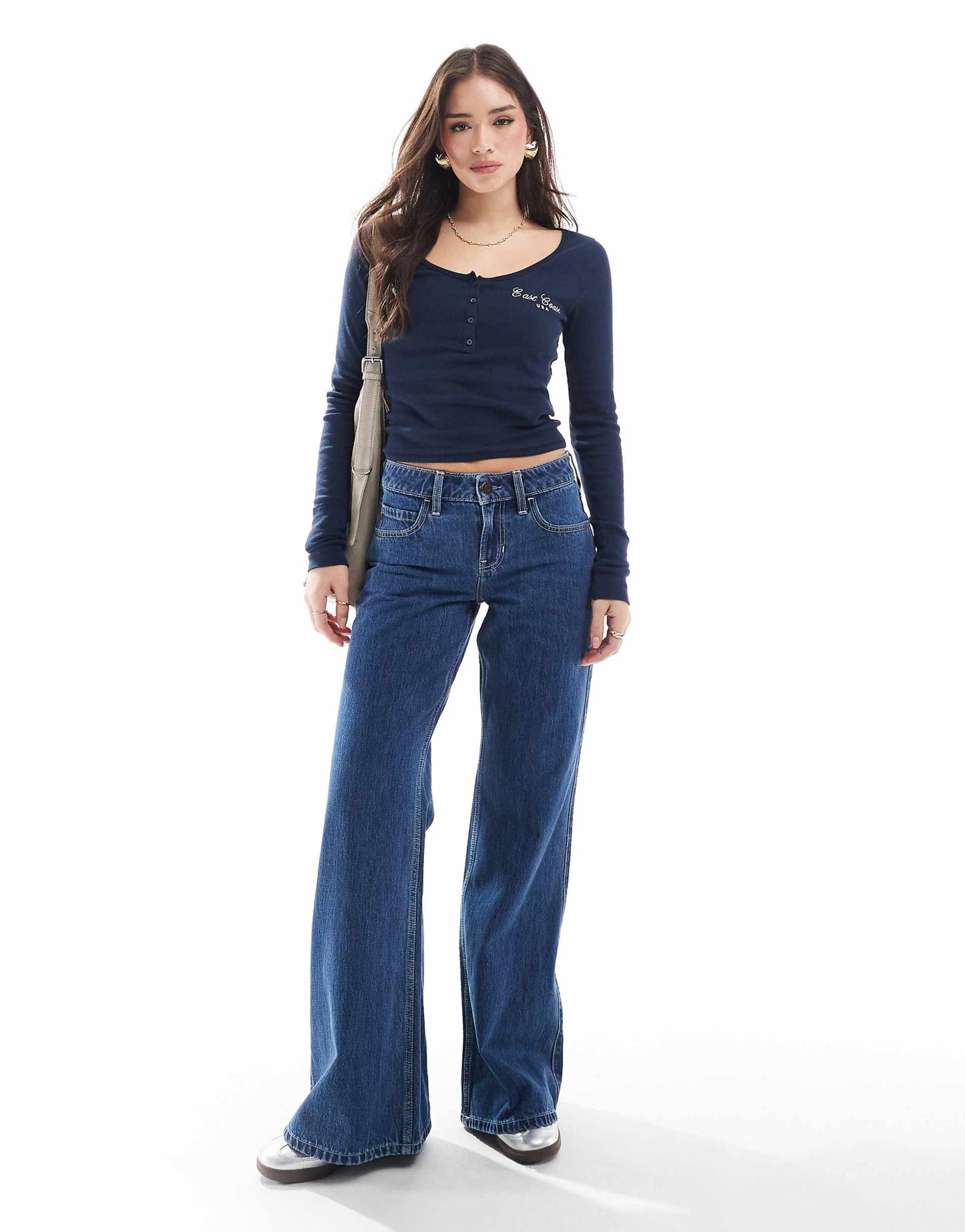Low Rise Baggy Flare Jean