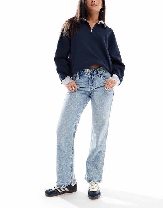 Low Relaxed Straight Leg Jean