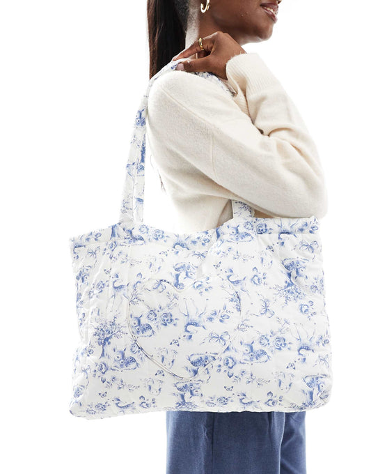Large Sleepover Bag With Heart Detail