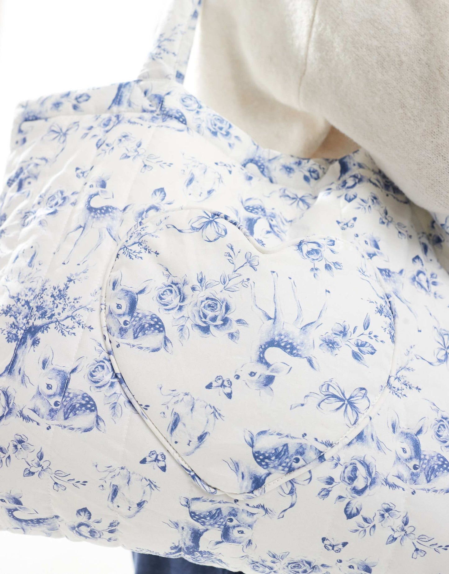 Large Sleepover Bag With Heart Detail