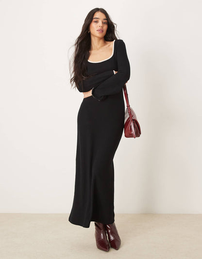 Square Neck Super Soft Maxi Dress