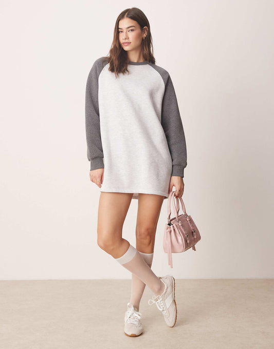 Raglan Sweat Mini Dress