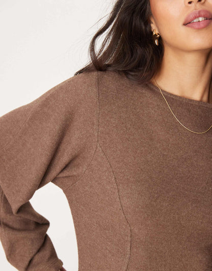 Supersoft Cocoon Sleeve Fit And Flare Mini Dress