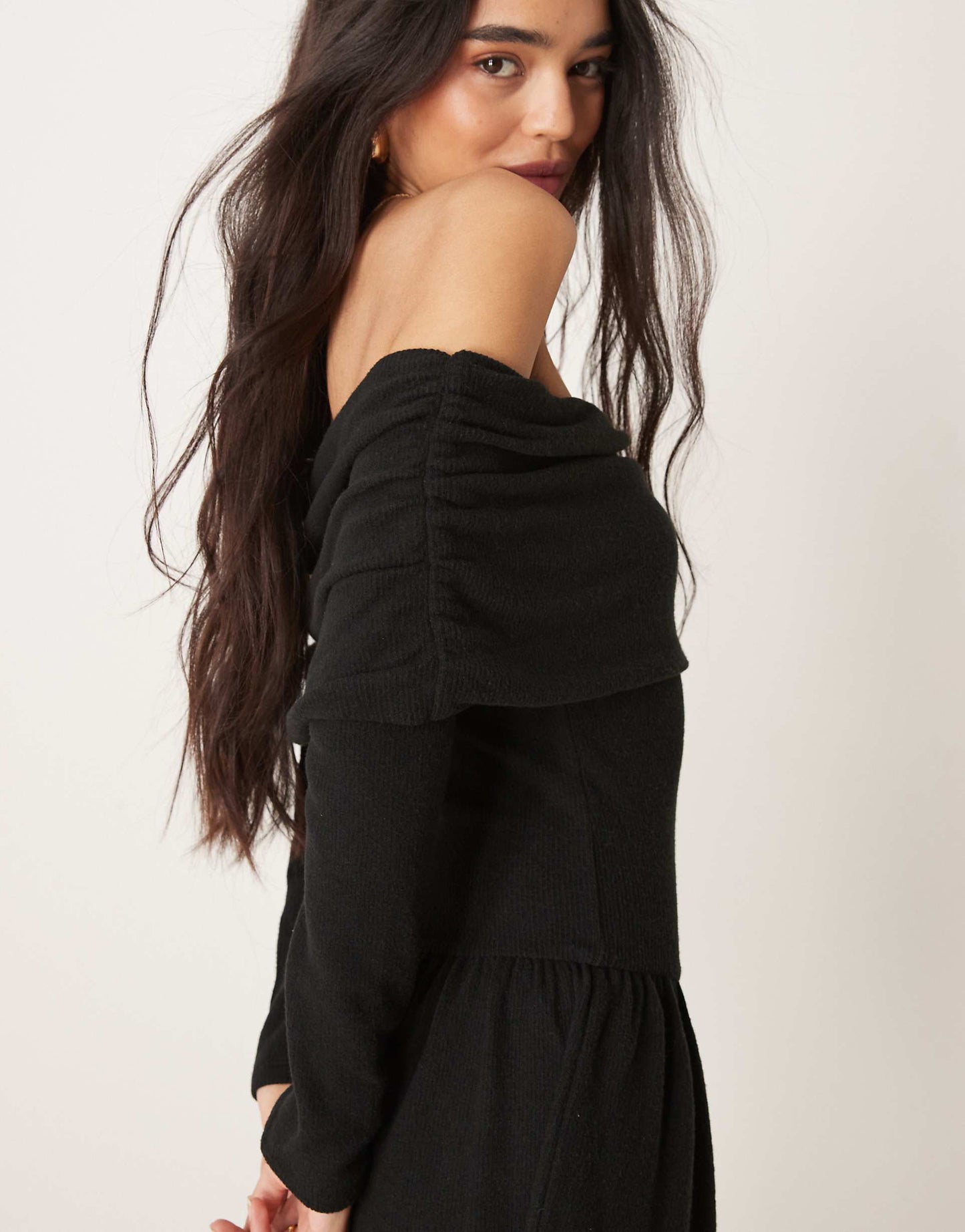 Bardot Mini Dropped Waist Super Soft Mini Dress