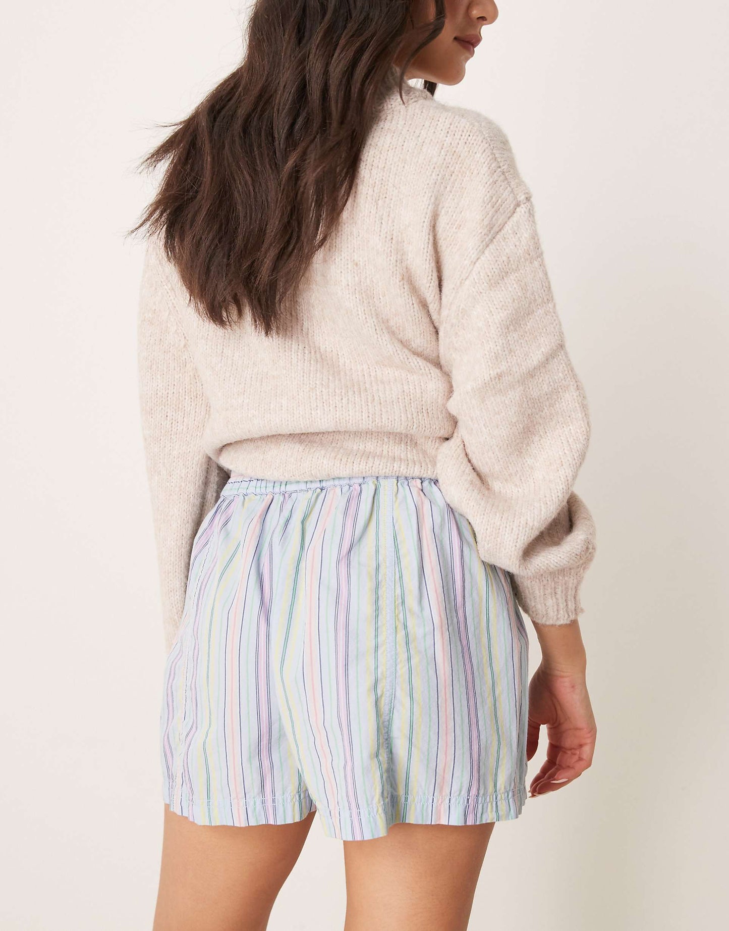 Striped Pull-On Shorts