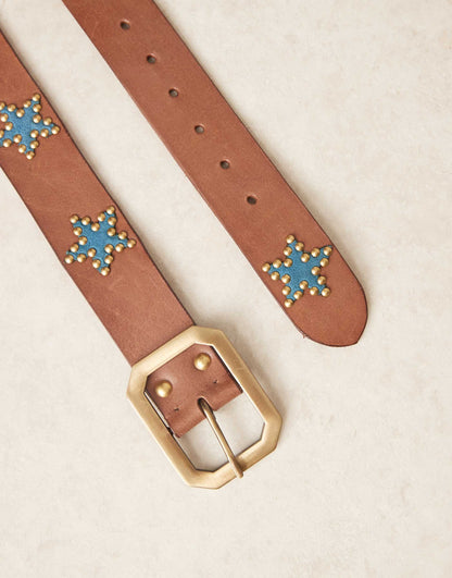 Starcrossed Studded Leather Belt