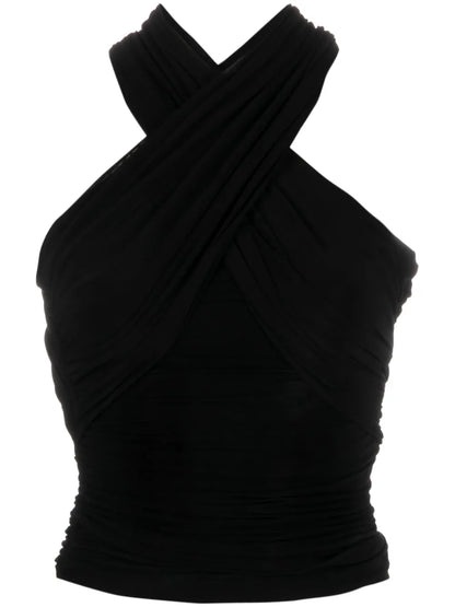Halterneck Ruched Top
