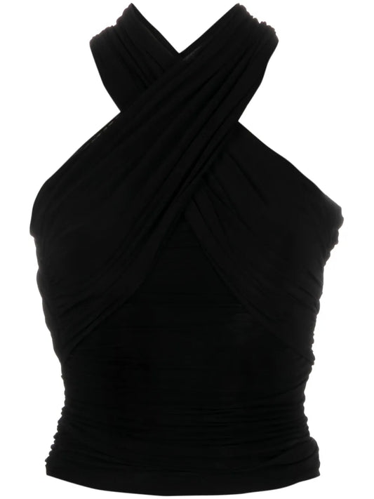 Halterneck Ruched Top
