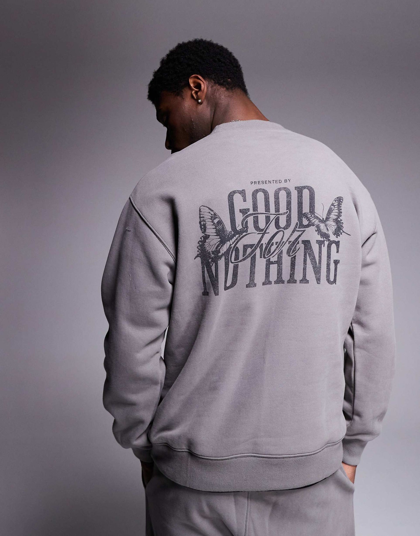 Co-Ord Sweatshirt With Back Print