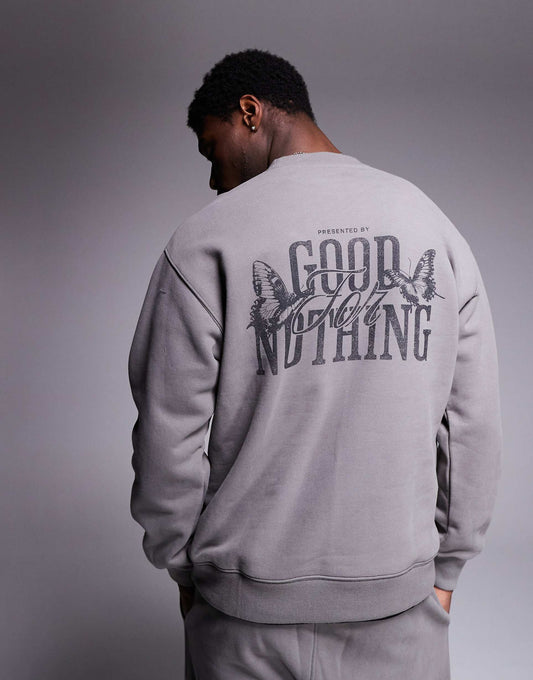Co-Ord Sweatshirt With Back Print