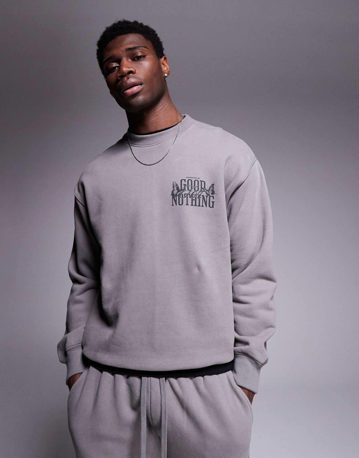 Co-Ord Sweatshirt With Back Print