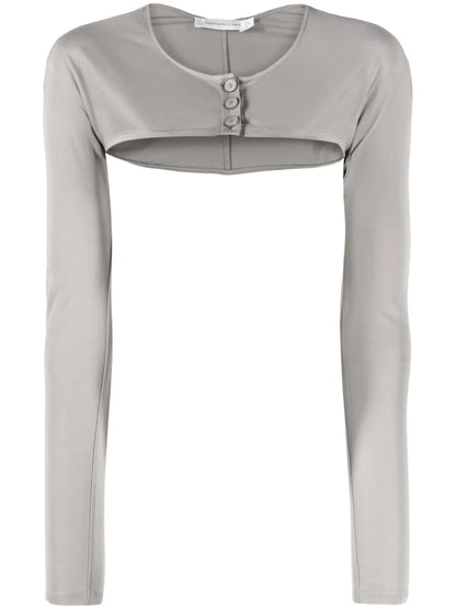 Long-Sleeve Cropped Top