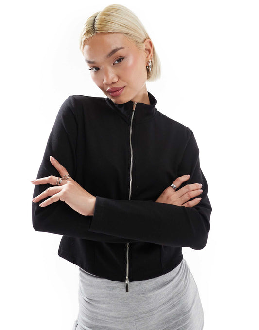 Soft Touch Zip Through Track Jacket